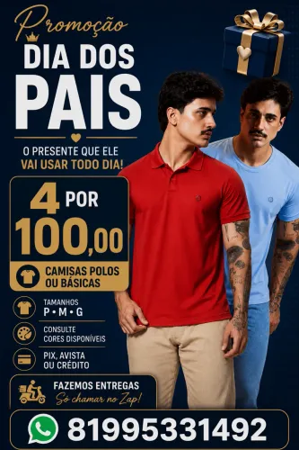 Promoção dia dos pais corre e garanta o seu presente