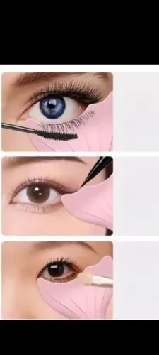 Protetor De Silicone Para Aplicação de Mascara de Cílios Delineador e Sombra nos C