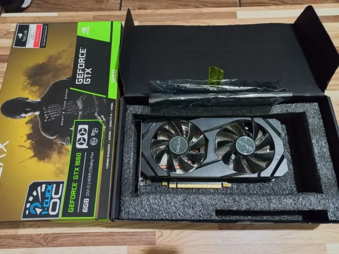 PLACA DE VÍDEO GALAX GTX 1660 6GB GDDR5 - 2 FANS