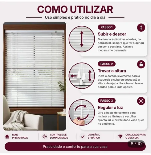 Persiana Horizontal PVC