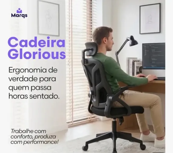Cadeira mesh ergonômica