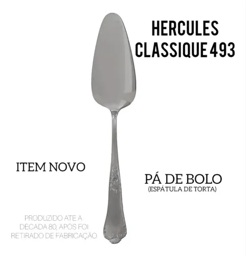 ESPÁTULA DE BOLO VINTAGE - RARIDADE DÉCADA 60 - CLASSIC 493 HÉRCULES INOX