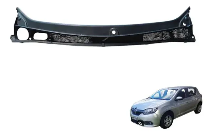 Grade Churrasqueira Renault Sandero 2016 Preto Liso