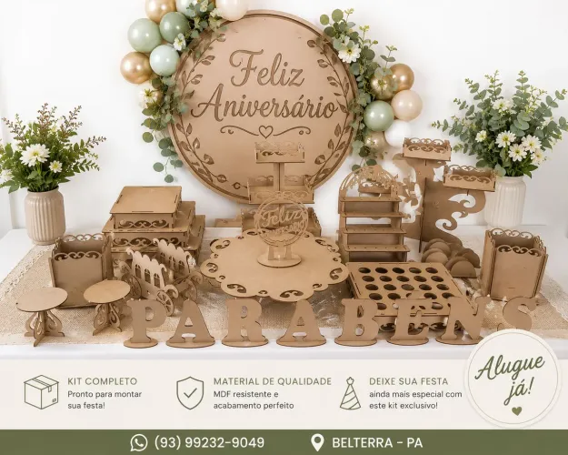 Aluga-se kits para festas ' Pegue e monte'