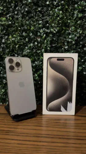 iPhone 15 Pro Max Natural 256GB 87% Impecável Completo Pronta Entrega