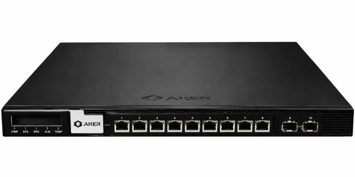 Aker Firewall Box 837 AFW837 Appliance UTM 2Gbps 8 Portas Rede