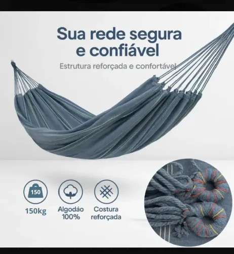 Rede de descanso 100% algodão