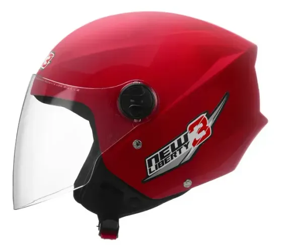 CAPACETE NEW LIBERTY THREE 58 VERMELHO TORK
