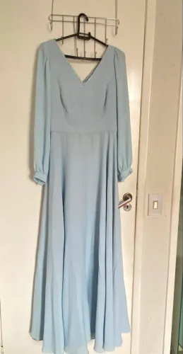 Vestido de Festa  Tam 38 Azul Serenite 