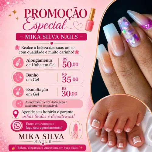 Unha em gel 