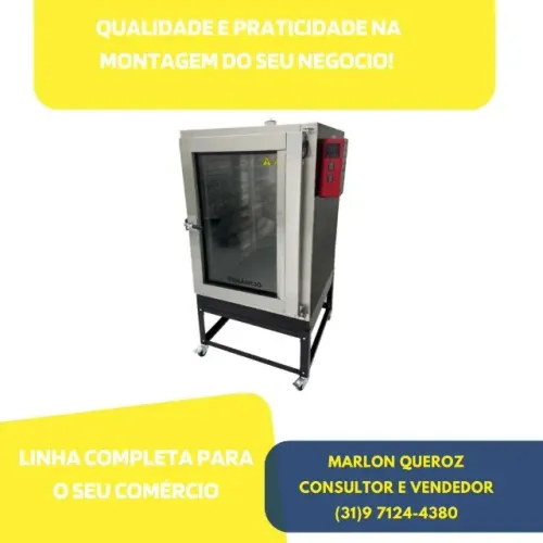 Forno Turbo 8 Esteiras Elétrico Venâncio