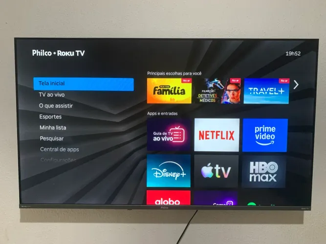 Smart TV Philco 50" Polegadas 4K UHD Roku TV HDR10 Dolby Audio WiFi P50CRB