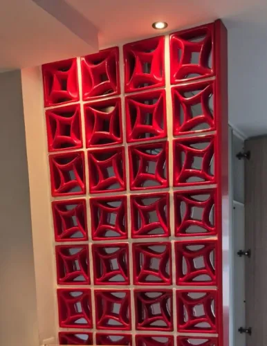 Cobogó de Louça esmaltado 48 peças 