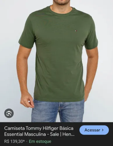 Camiseta masculina Tommy Hilfiger GG