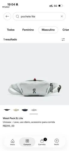 Pochete - On Running Waist Pack 2L lite