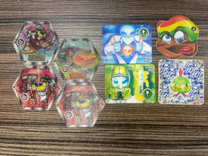 Lote de 8 tazos elma chips