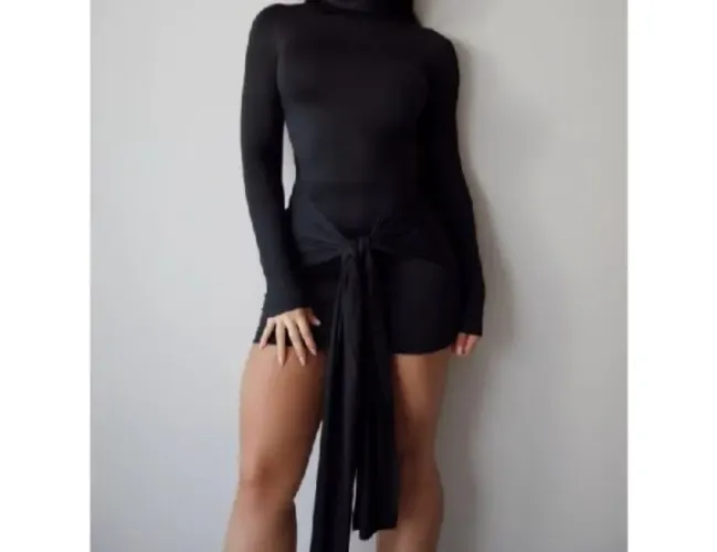 vestido manga longa 