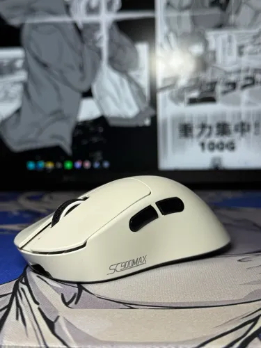 Mouse SC900 Max White - PAW3950 + Dongle 8K + Bateria Reserva