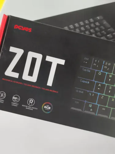 TECLADO GAMER ZOT PCYES PRETO COM RGB