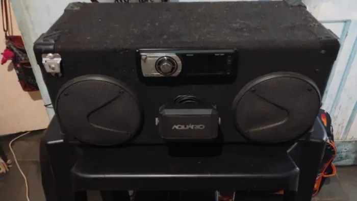 Módulo de som automotivo com Dvd hbuster com controle remoto e sem bluetooth