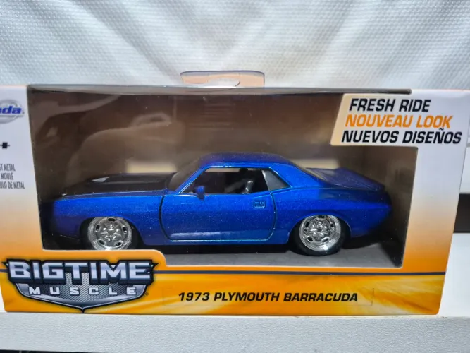 Jada 1973 Plumouth Barracuda Azul 1/32
