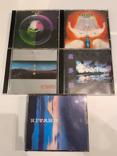Lote com 5 CDs Originais - Kitaro (New Age / Instrumental) usados raridades