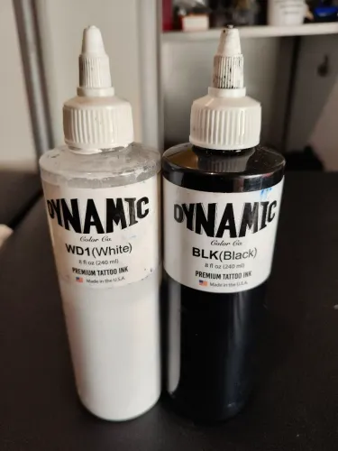 *Tintas Black dynamic 240ml/tinta white Dynamic 240 ml 