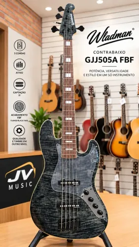 Contrabaixo Waldman 5C Ativo com Bag