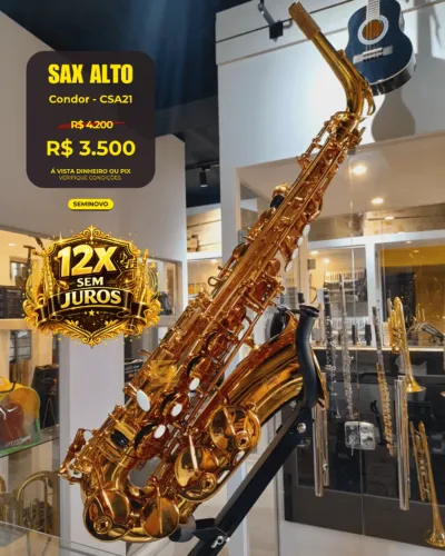 Saxofone Alto Condor CSA-21 - Seminovo