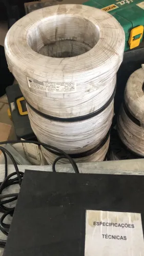 Fio sólido 0,50 mm cor branco Fima