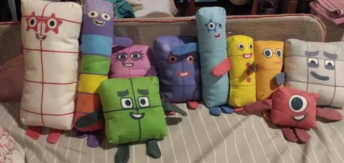 Bonecos de tecido Numbers Blocks do 1 ao 10