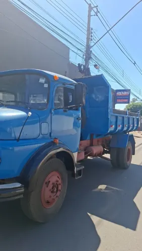 MB 1113 Caçamba 1976 - Dir. Hidráulica, Motor Retificado e Caçamba Chapa 10mm Nova
