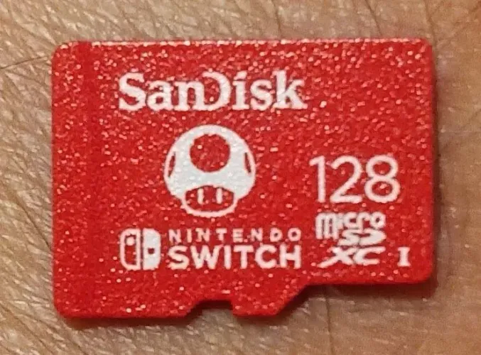 Cartão de memória 128gb Nintendo Switch Original 