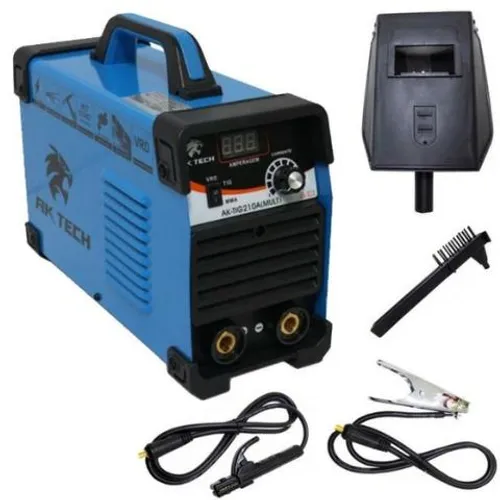 Máquina de Solda Inversora Tig AK-TIG210A 110/220V Bivolt com Display Digital - Ak Tech