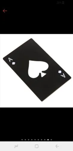 Abridor de garrafas do Às de espada do poker