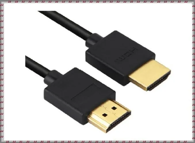 Cabo Hdmi 3d 4k banhado a ouro - Branco ou Preto com 10 metros