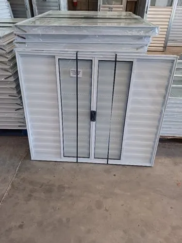 Janela Veneziana alumínio branco 100x120 