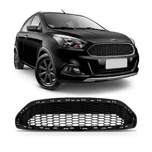 Grade Dianteira do Radiador Ford Ka 2019 à 2021 - Abertura para Friso - Original