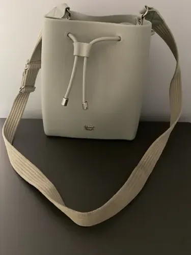 Bolsa Arezzo canvas cinza nova 