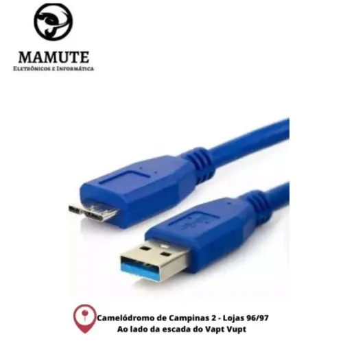 Cabo Usb 3.0 Para Hd Externo 1.5M