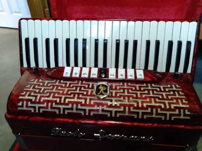 Sanfona Acordeon Gaita Paolo Soprani 120 Baixos 4ª Voz 