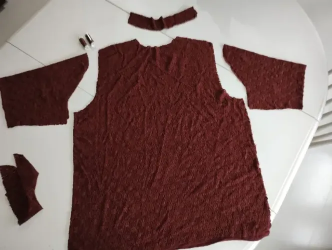 Corte Tecido P Blusa G Malha Rendada Com Elastano Marrom