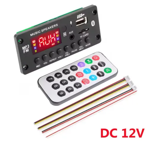 Decodificador /Placa/Bluetooth 5.0,Aux,USB,Card.FM, Controle remoto