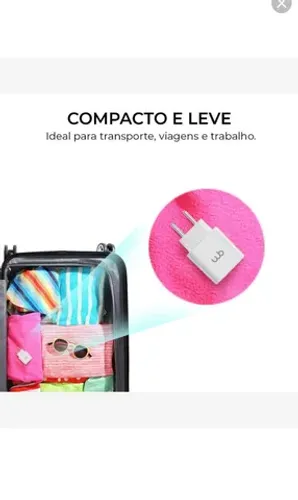Carregador turbo wb 22w USB A novo original