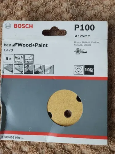 Disco De Lixa Gr 100 Com 5 Un Bosch