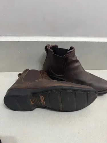 Bota de Couro Marrom anatomic Gel