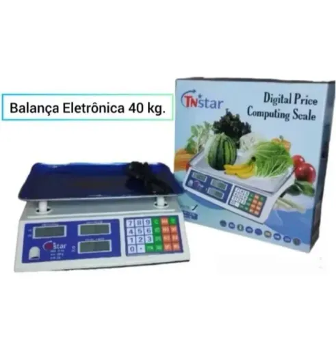 Balança eletrônica pesa até 40kg