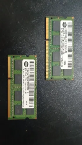 2 pentes de memória RAM 4GB DDR3 para Notebook