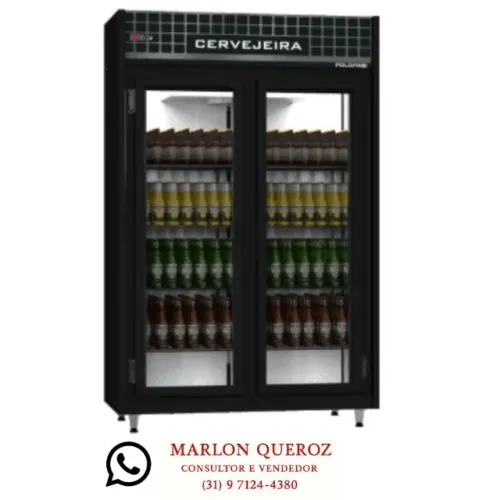 Cervejeira 2 Portas de Vidro 16 Caixas Polo Frio 