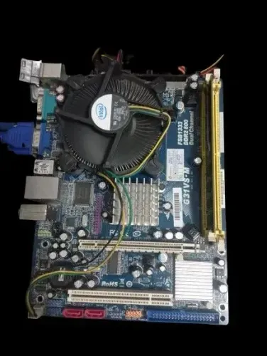 Placa Mãe G31VS Core 2 Duo com 3GB de ram DDR2
